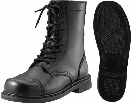 Купить мужские сапоги милитари стиль фото Black Military Leather Boots, Tactical Combat Uniform Boots eBay