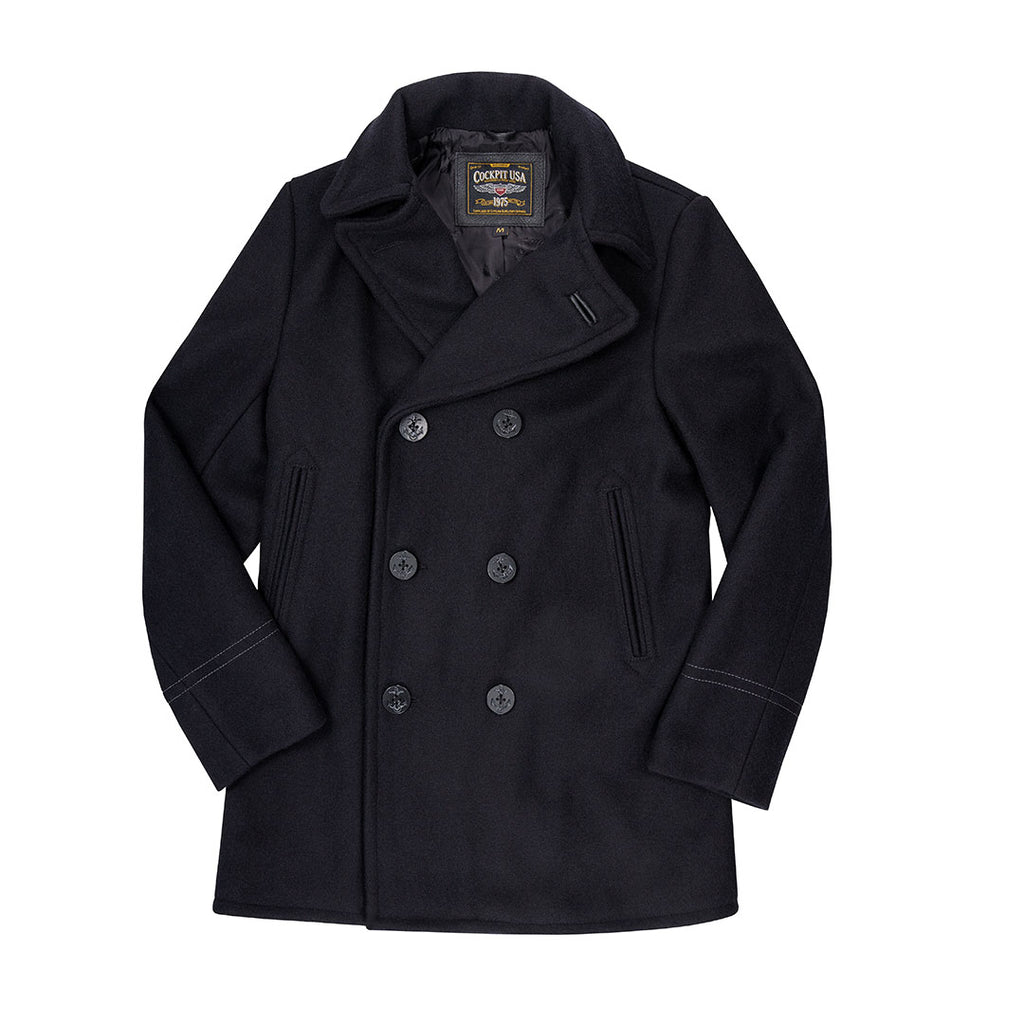 Купить мужское полупальто в стиле бушлата Admiral USN Peacoat for Men US Navy Peacoat Cockpit USA