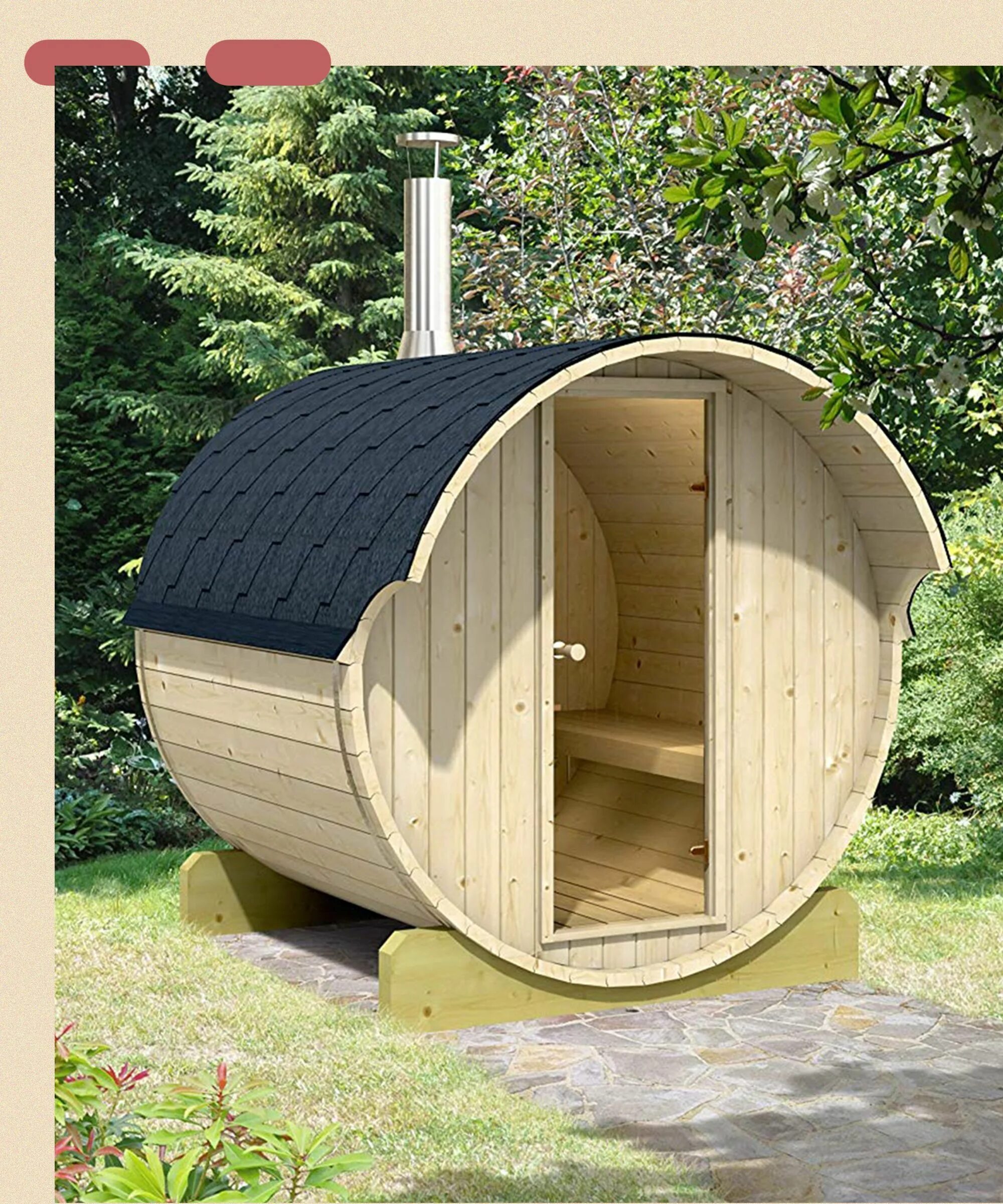 Купить на дачу баню в россоши варианты Remember The Mini Guesthouse That Sold Out On Amazon? Here's The Sauna To Match 