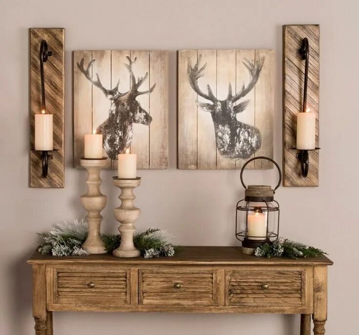 Купить на стену декор охота Xmas Craft133 Country house decor, Deer decor, Rustic cabin decor