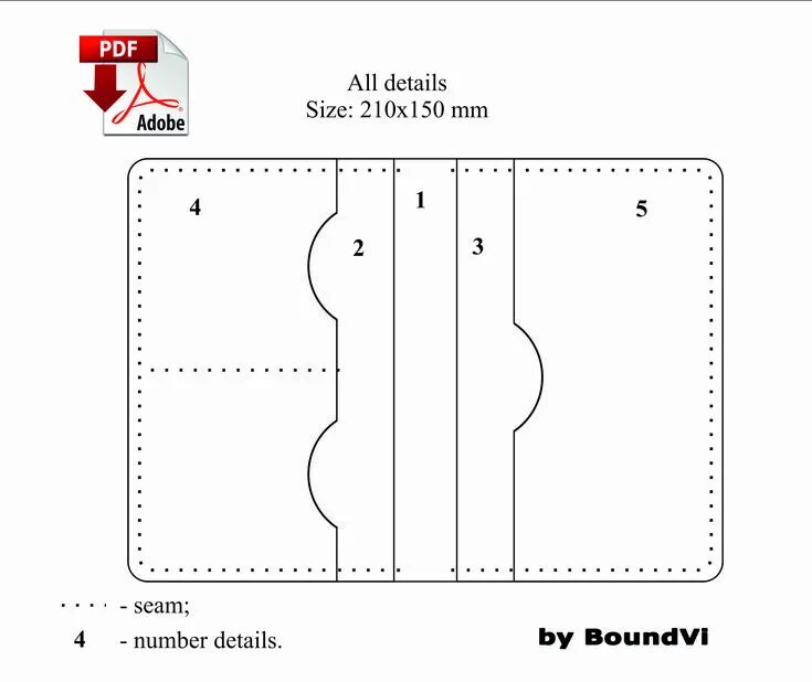 Купить на вайлдберриз папку для выкроек Document Holder Pattern / PDF Wallet Leather / Card Holder Pattern / Leather Pat