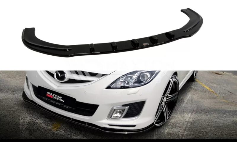 Купить накладки на передний бампер тюнинг Поставил FRONT SPLITTER, Губу по нашему!:) - Mazda 6 (2G) GH, 2,5 л, 2008 года т