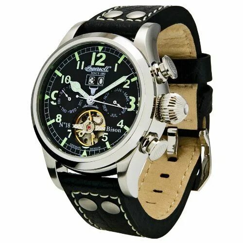 Купить наручные часы фото Ingersoll Men's IN4506BKGR Automatic Bison No. 18 Ingersoll https://www.amazon.e