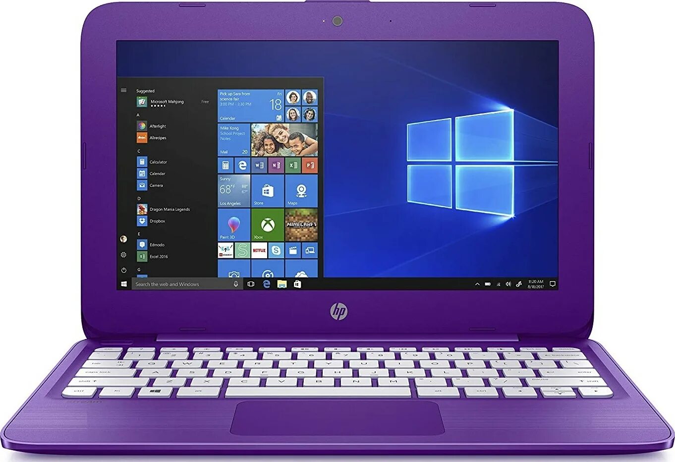 Купить ноутбук для видео и фото Двухъядерный процессор HP Stream 11-AH020 Celeron ® N3060, 1,6 ГГц, 32 ГБ, eMMC,