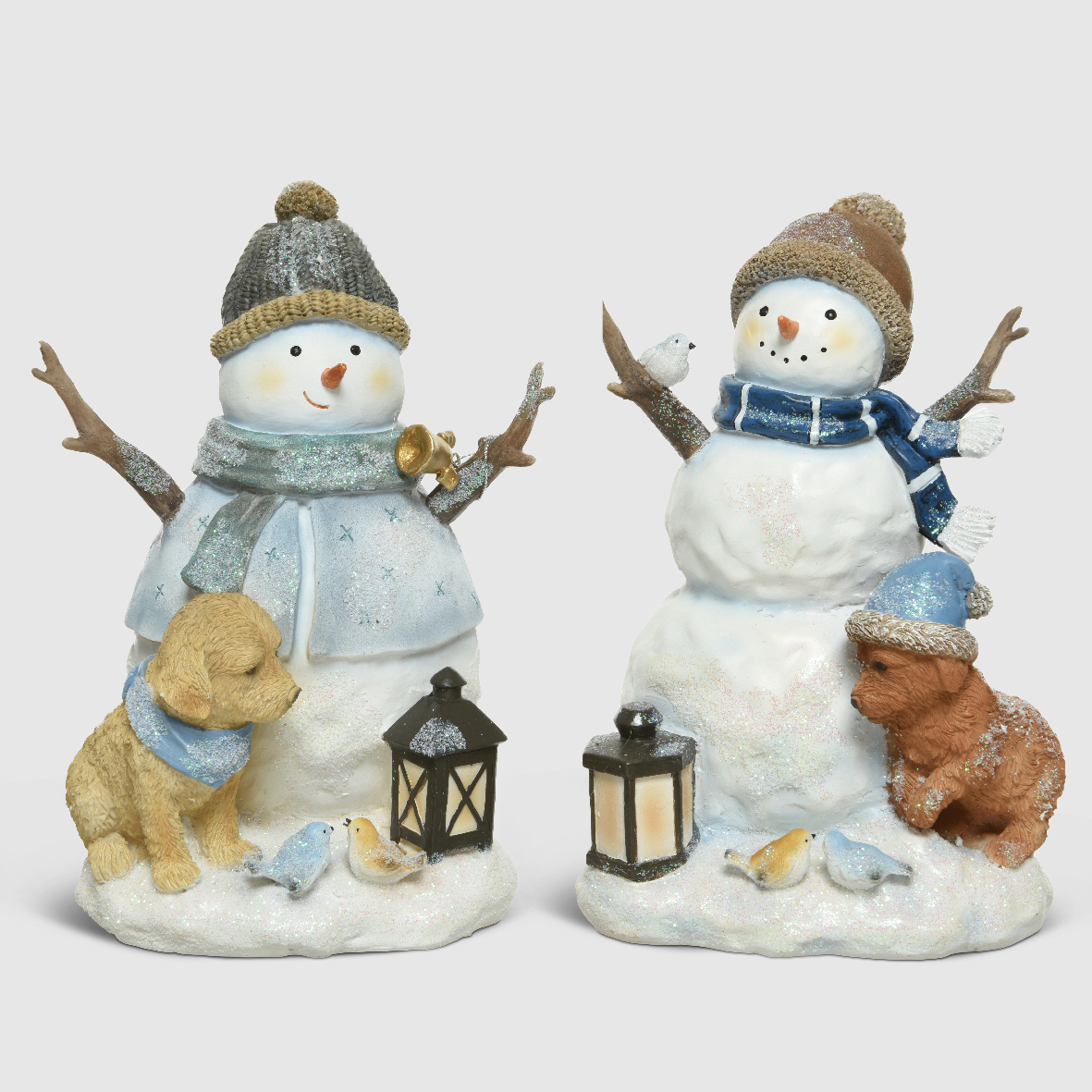 Купить новогодние фигурки для декора Фигура декор Kaemingk снеговик 16х17х24 см в ассортименте купить за 2590 руб в М