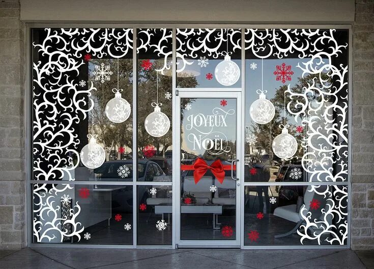 Купить новогодний декор для витрин Résultat de recherche d'images pour "vitrine noel posca" Noel, Trang trí, Mì