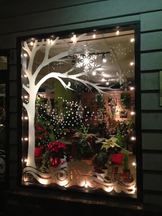 Купить новогодний декор для витрин DECORATIVE WINDOW PAINTINGS / WINDOW ART: (Be sure to book well in advance - Chr