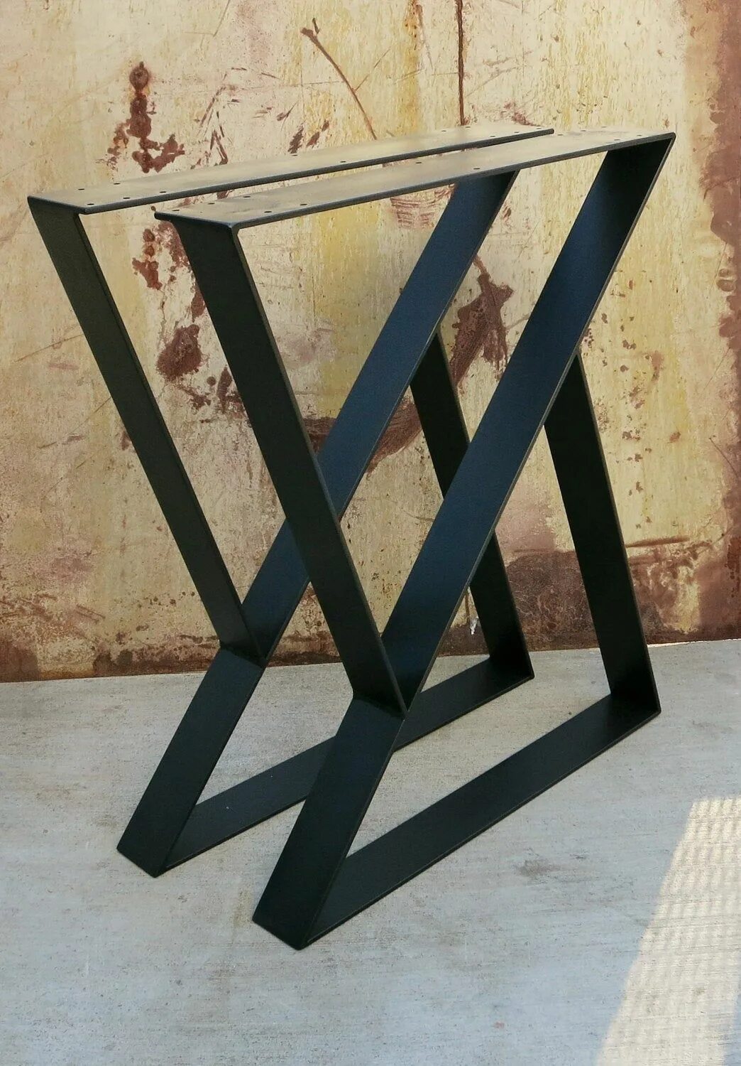 Купить ножки для стола в стиле лофт Z Metal Table Legs set of 2 - Etsy Metal table, Metal table legs, Diy kitchen ta