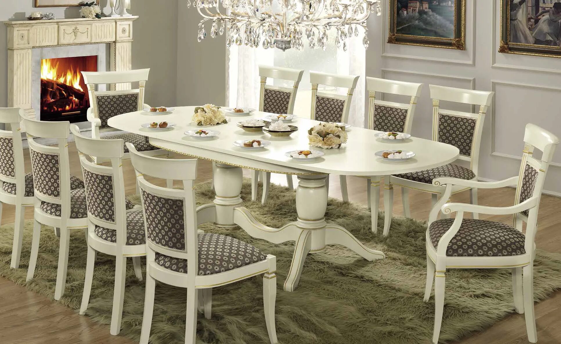 Купить обеденный стол фото Итальянская столовая Treviso Frassino фабрики Camelgroup - Ital-Collection