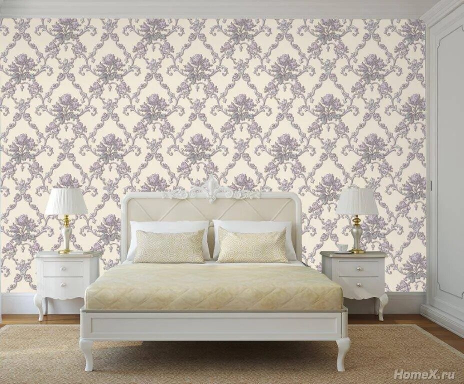 Купить обои в спальню цена фото Euro Decor Диадема - коллекция обоев на HomeX.ru. Купить обои в интернет-магазин