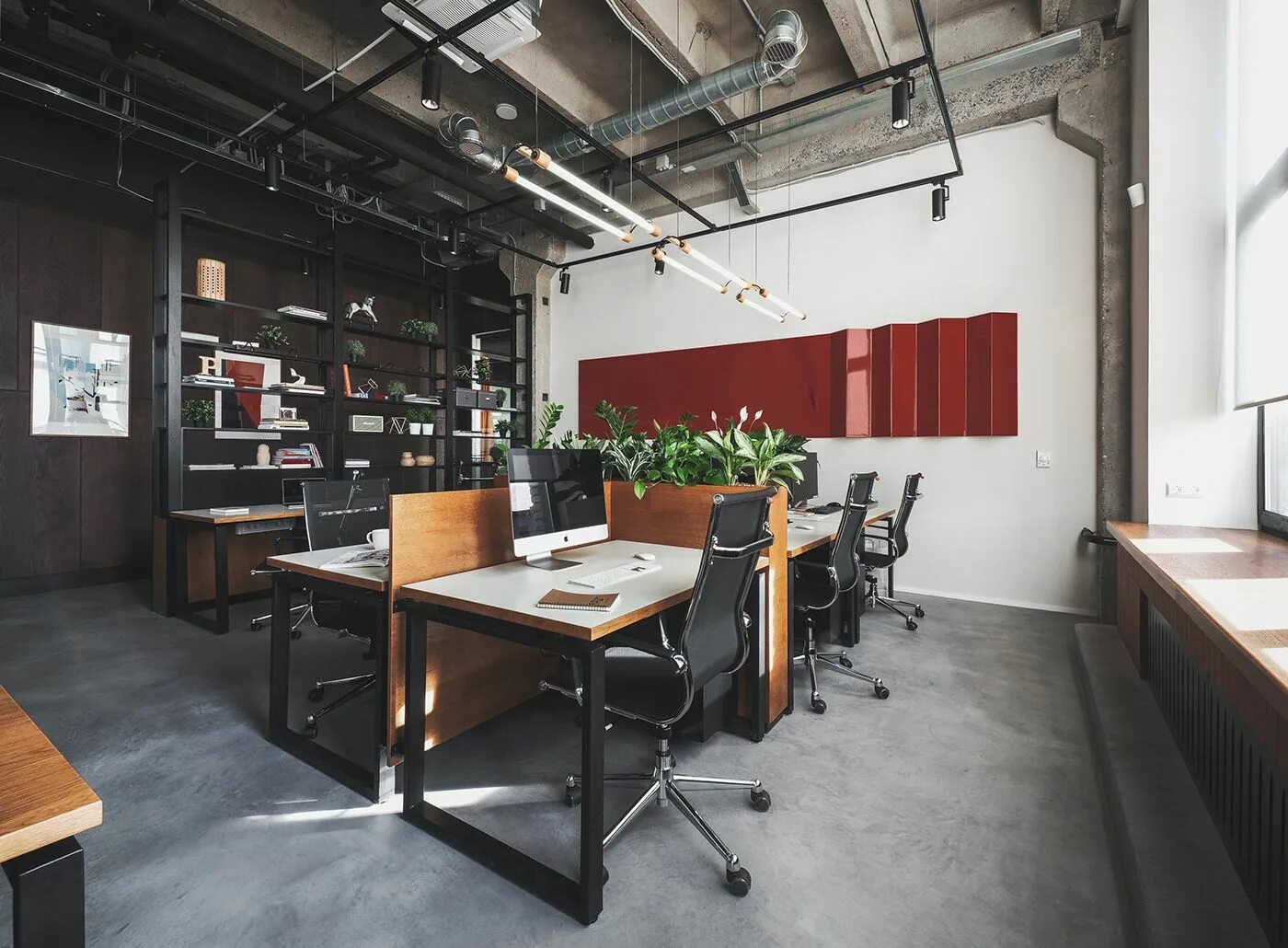 Купить офис в стиле лофт PETSHOP OFFICE on Behance Small office design, Modern office interiors, Modern o