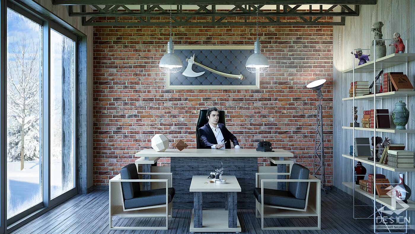 Купить офис в стиле лофт Loft Style - Office Design Images :: Behance