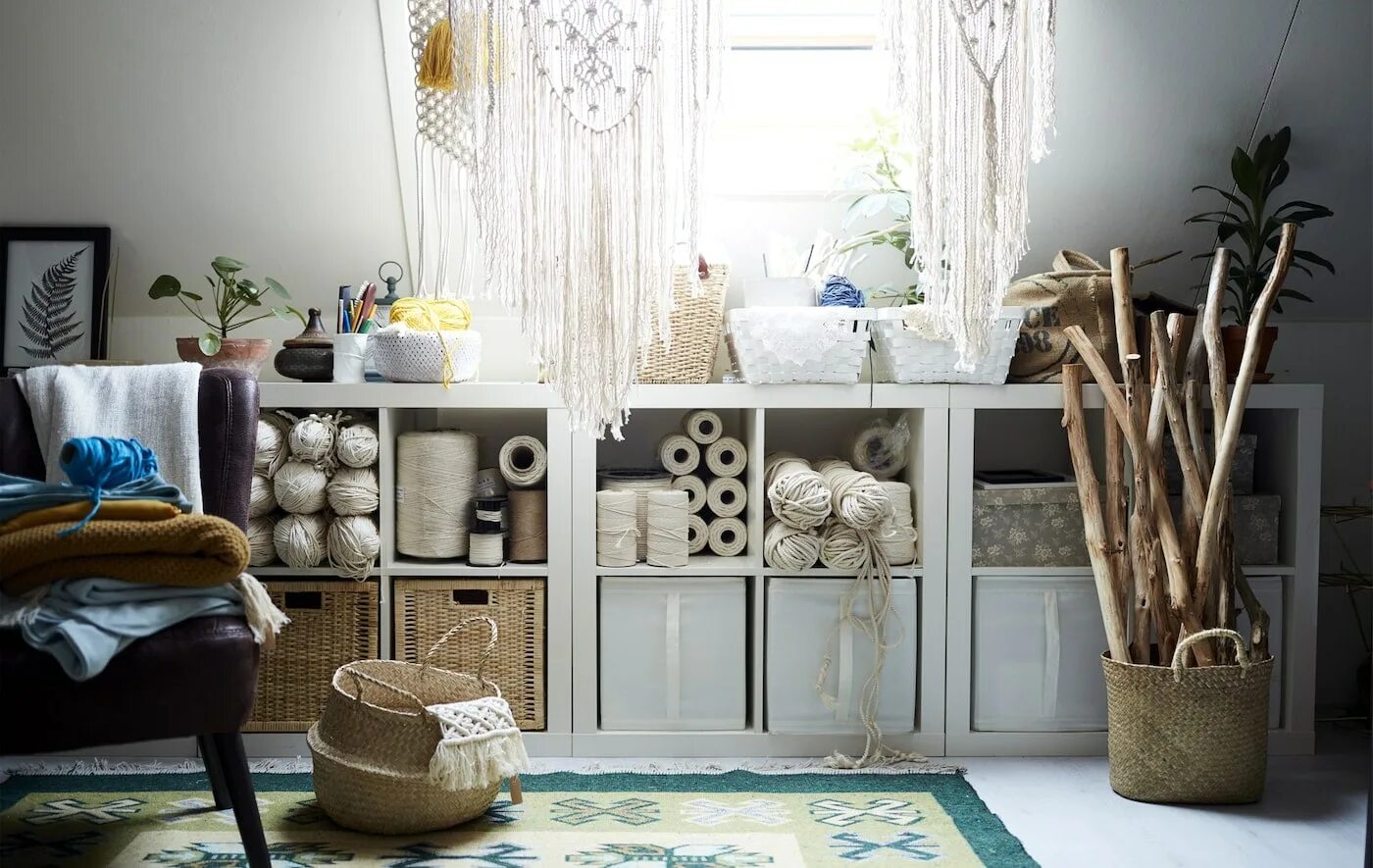 Купить оптом декор для дома Шкаф ИВАР и веселые кляксы - IKEA