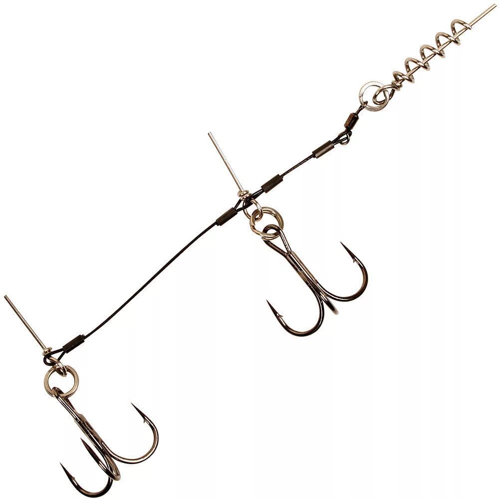 Купить оснастку для рыбалки Оснастка для силикона BFT Shallow Stinger Rig Titanium 50lb/22кг Tandem Owner 1 
