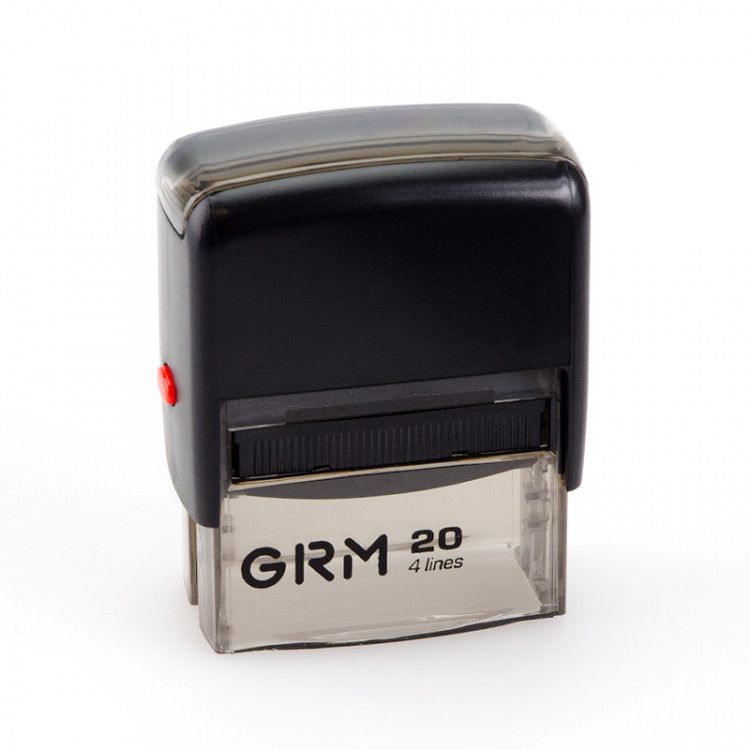 Купить оснастку для штампа GRM 20 Office Автоматическая оснастка для штампа (38 х 14 мм.), Чёрный - купить 
