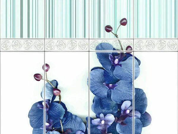 Купить панели пвх в минске фото Купить панель ПВХ Vox Digital Print Orchidea Blu Deko в Минске, Гомеле, Гродно, 