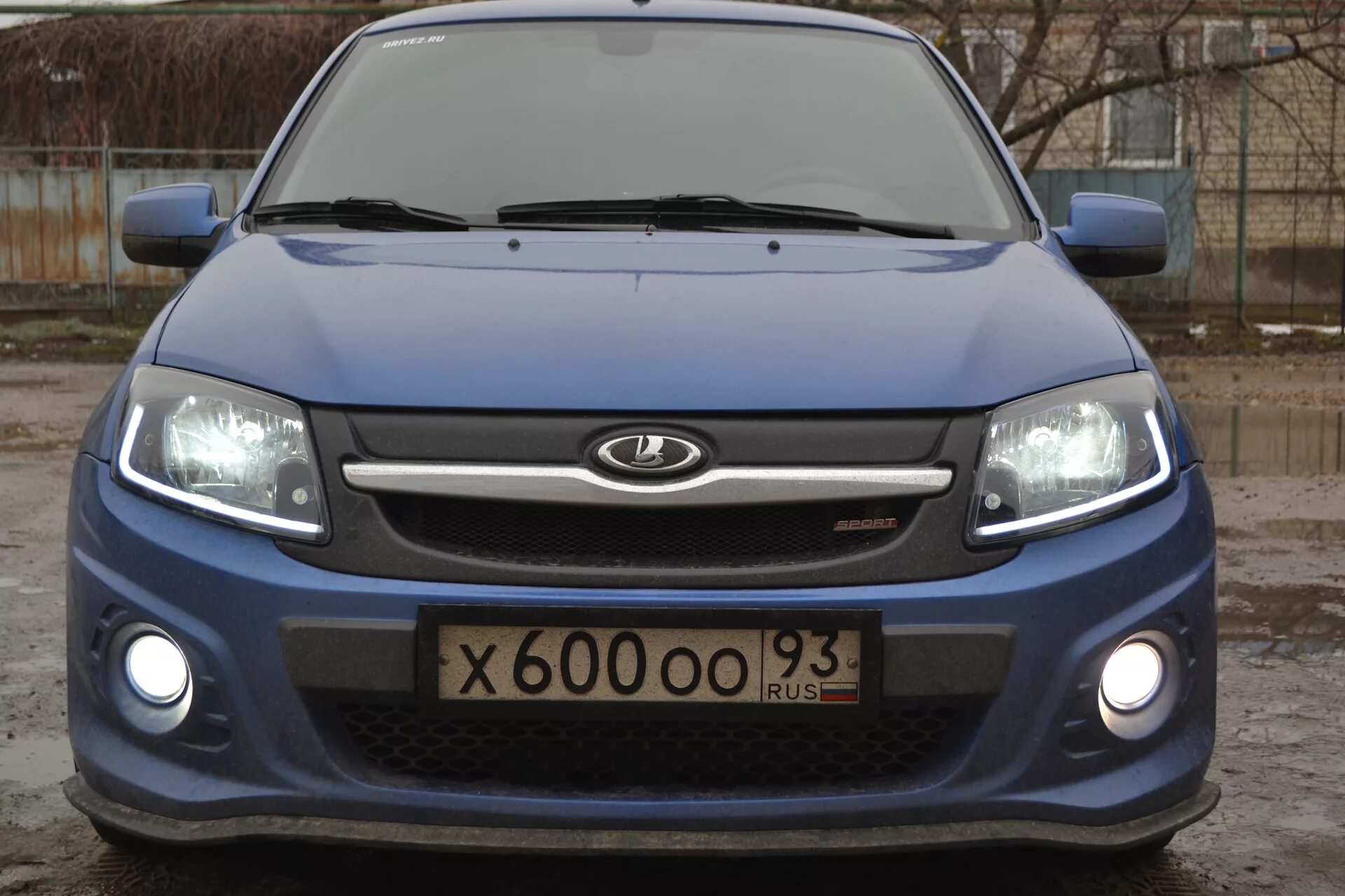 Купить передние тюнинг фары на гранту ДХО на долго! - Lada Granta Sport, 1,6 л, 2015 года электроника DRIVE2