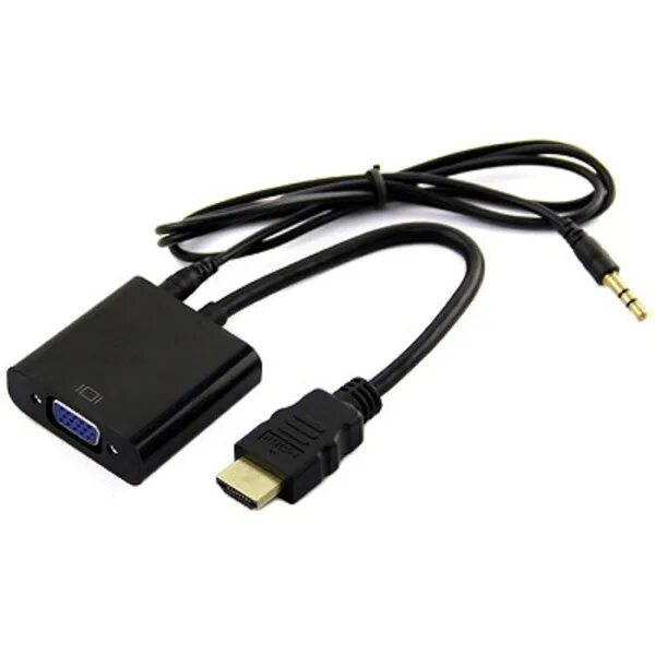 Купить переходники для подключения к телевизору Переходник HDMI в VGA Audio (кабель папа HDMI -мама VGA) HD1160 /VСonn/ - купить