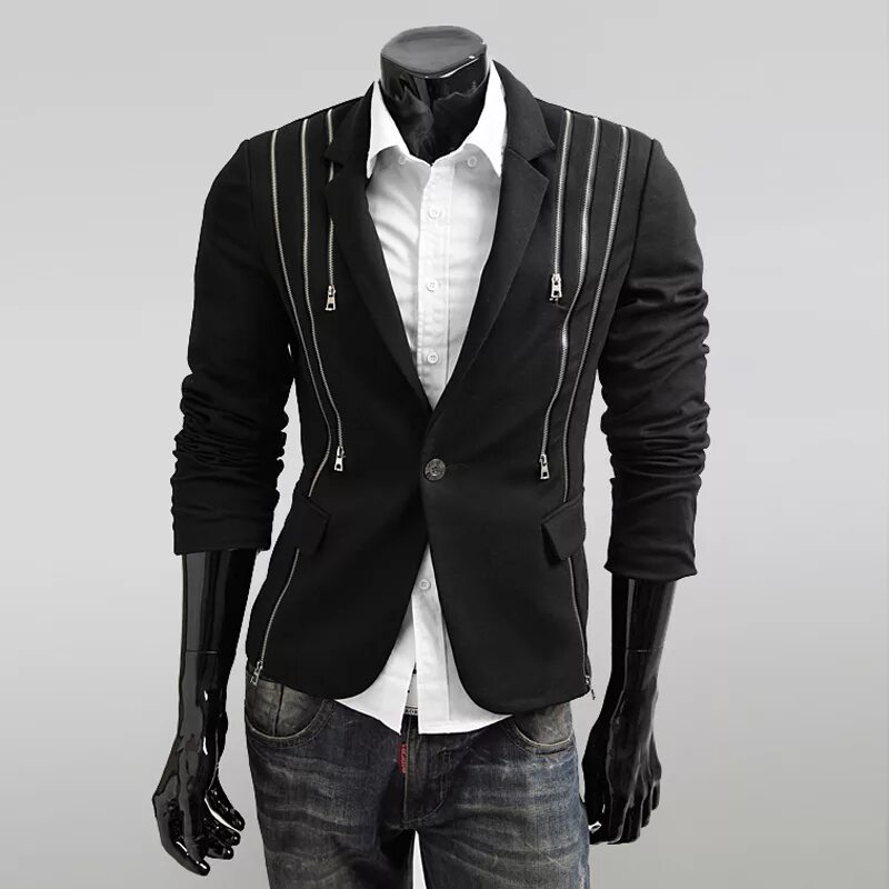 Купить пиджак мужской моды 1889 года Купить шерстяные пальто & куртки моды slim fit ретро сингл breasted.black.gray.g