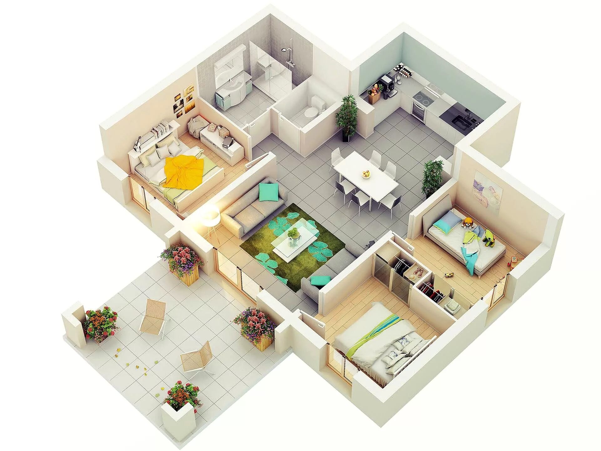 Купить планировку квартиры Pin on Desain rumah minimalis