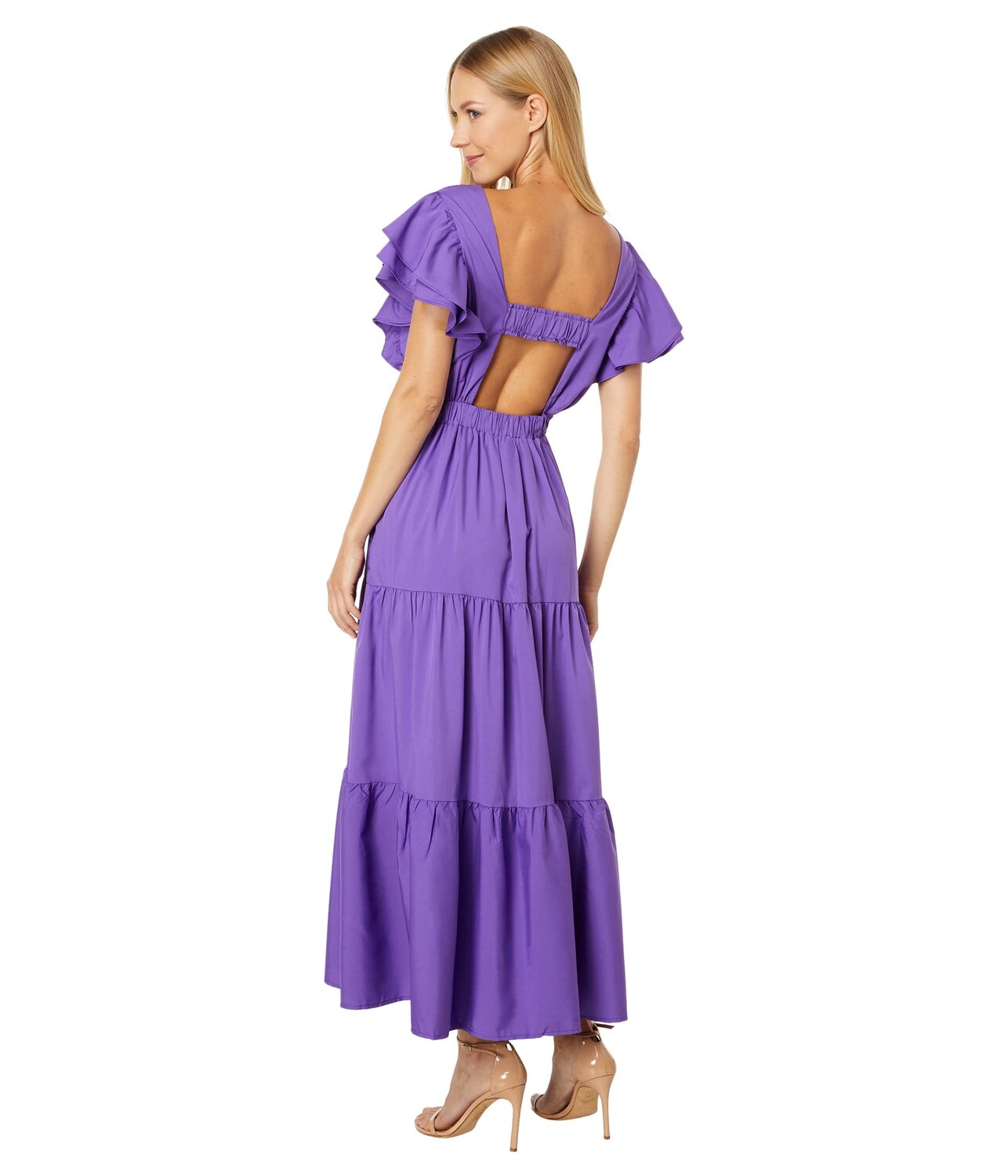 Купить платье фото цены Платье English Factory, Back Cutout with Elastic Detail Midi Dress - заказать по
