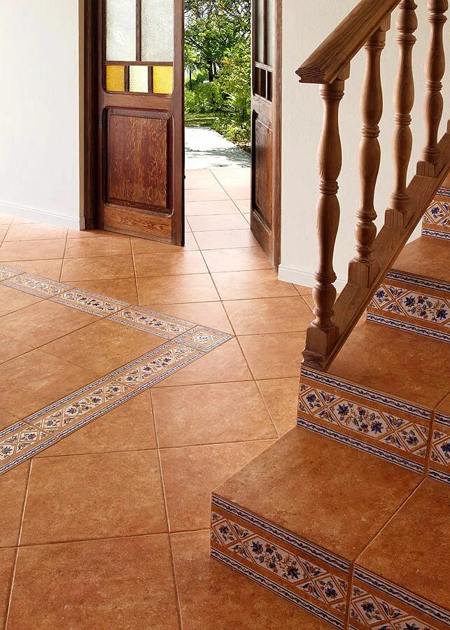 Купить плитку для пола фото Плитка Ступень прямая Mariola Ocre Peldano Fiorentino 33x33, Azuliber, Испания -