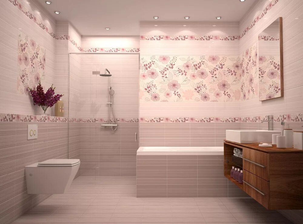 Купить плитку для ванной фото цена Плитка Line Anemone (Terracotta), купить коллекцию Line Anemone в Москве