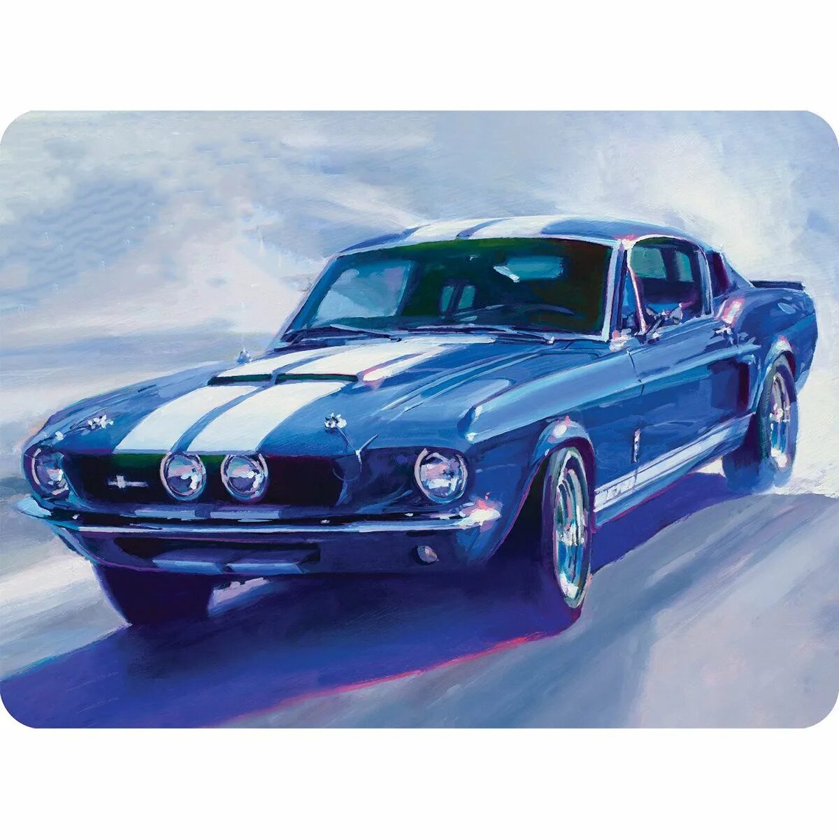 Купить почтовые марки с фото автомобилей AMT 1967 Shelby GT350 Mustang USPS Stamp Series 1/25 Scale 1356 * Canada's large