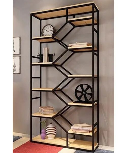 Купить полку в стиле лофт Стеллаж LOFT R49-195 (9 полок): купить в Москве по цене 36 600 руб Интернет-мага