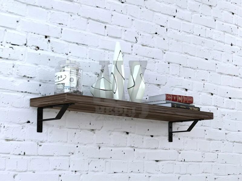 Купить полку в стиле лофт настенные Полка настенная PL-6 (Loft design) - Полки, этажерки
