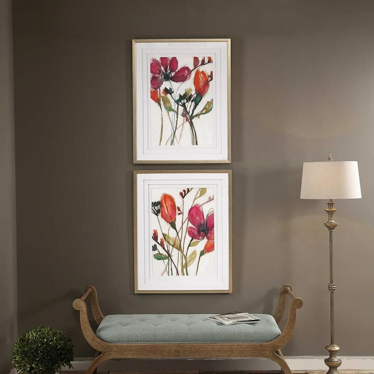 Купить постеры картины для интерьера недорого Сет - utr/2600. Сет Vivid Arrangement от фабрики Uttermost