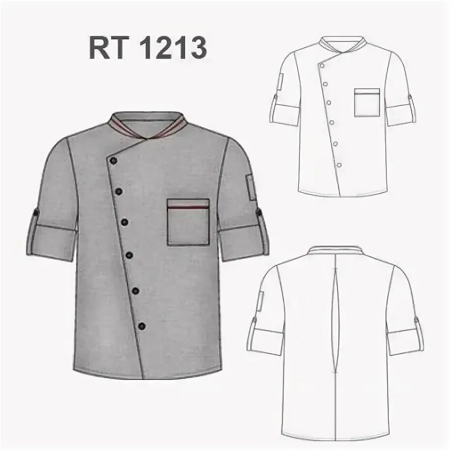 Купить поварскую выкройку PATRONES CHAQUETA CHEF RT 1213 Chaqueta chef, Moldes de ropa, Chaquetas