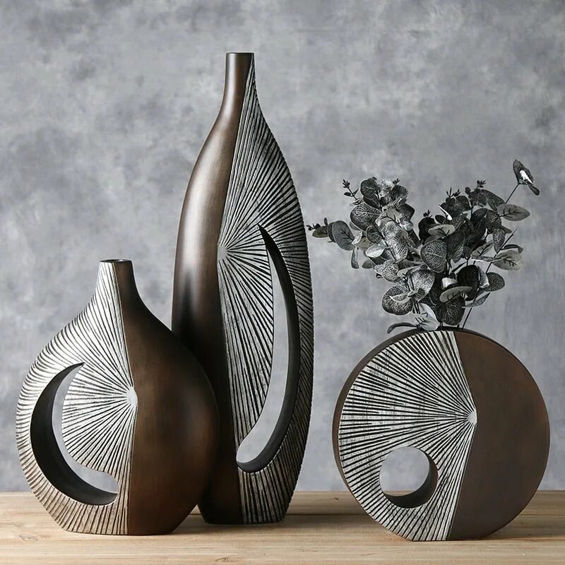 Купить предметы интерьера для дома Modern Resin Vase - guzelhome