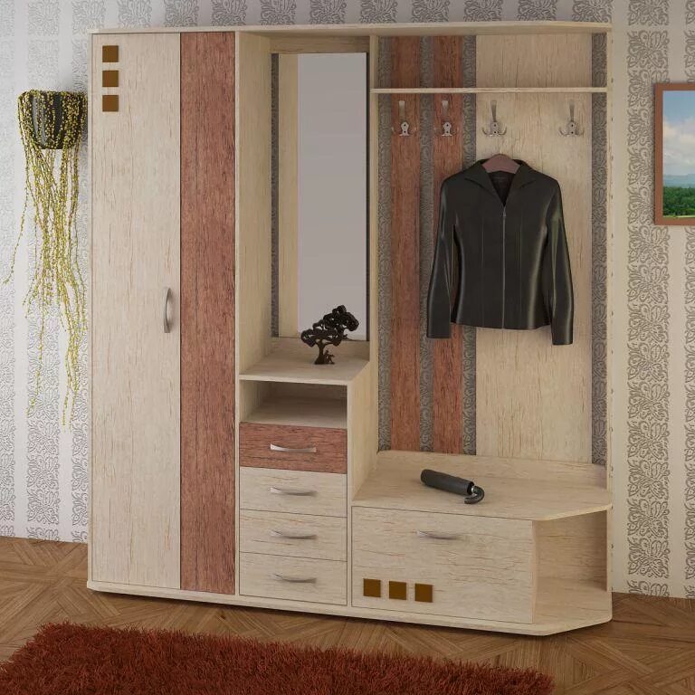 Купить прихожую в тамбове фото и цены Купить Прихожая 12.7 Цена - Прихожии. Интернет магазин u-mebel.ru
