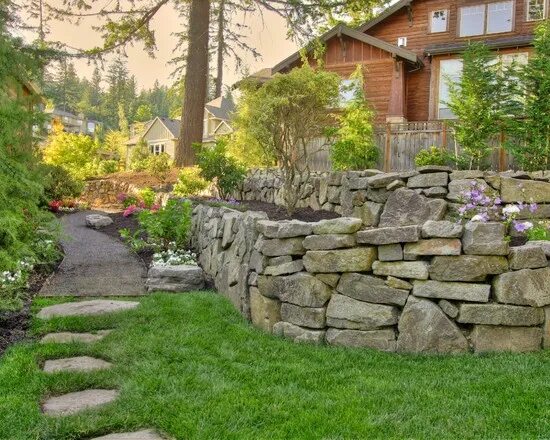 Купить природный камень для ландшафтного дизайна Terraced Slope Design, Pictures, Remodel, Decor and Ideas - page 9 Traditional l