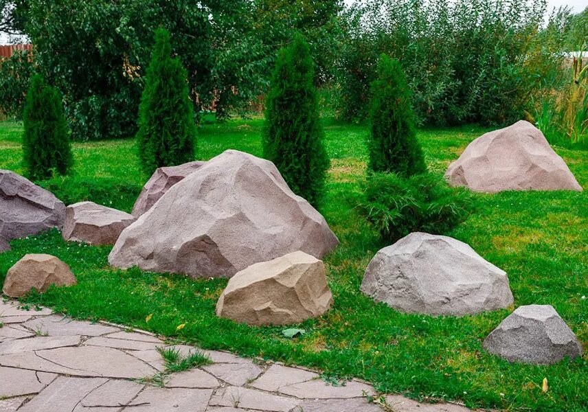 Купить природный камень для ландшафтного дизайна Строительство город. Гранит в городском сторительстве.