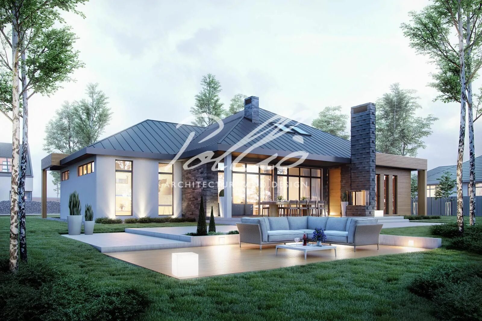 Купить проект дома фото X12 Эксклюзивный проект одноэтажного дома фото 4 House extension plans, Real est