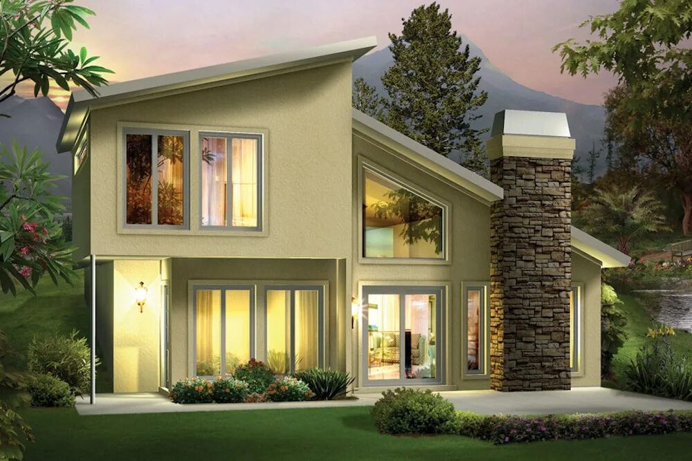 Купить проект дома фото Contemporary Floor Plan - 2 Bedrms, 1.5 Baths - 1105 Sq Ft - #138-1306