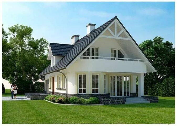 Купить проект дома фото Pin by Izabela Boicu on Case Bungalow style house plans, Village house design, H