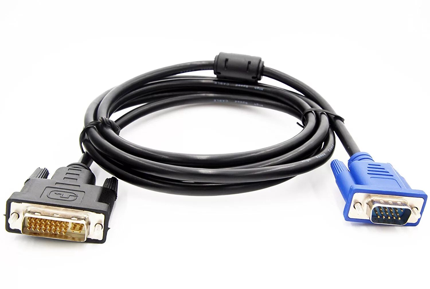 Купить провод для подключения монитора DVI 24+5 to VGA High Resolution Male Monitor cable with RGB Coax - (DVI-A M to H