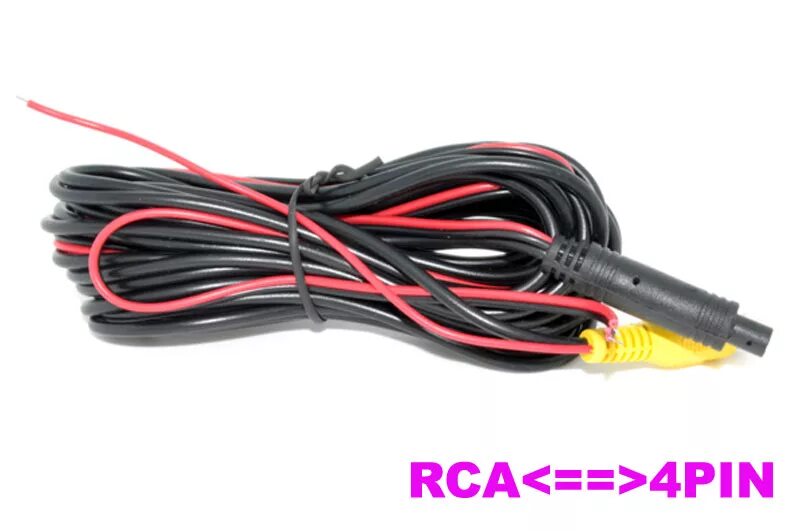 Купить провод подключения камеры заднего 6 м RCA 4PIN или RCA RCA видео кабель для парковки заднего вида Камера подключен