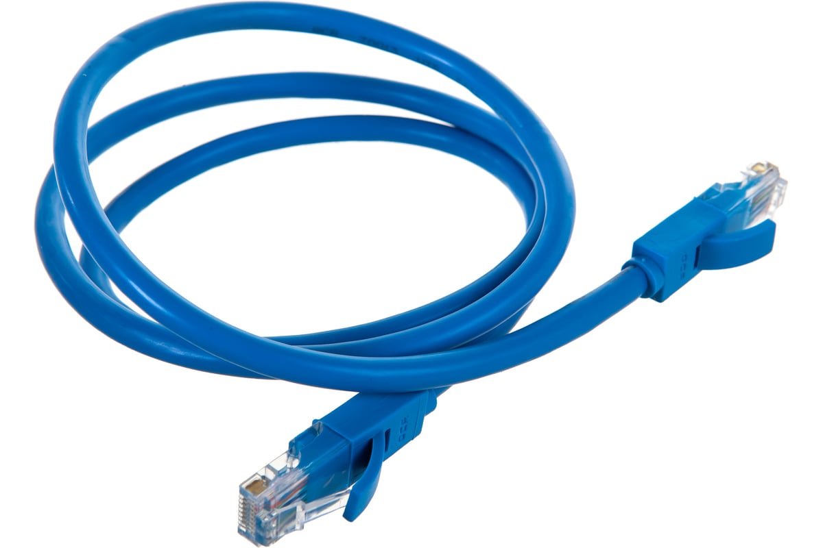 Купить провода для подключения интернета Быстрый LAN кабель для интернета GCR 1.0m, синий LNC601-1.0m - выгодная цена, от
