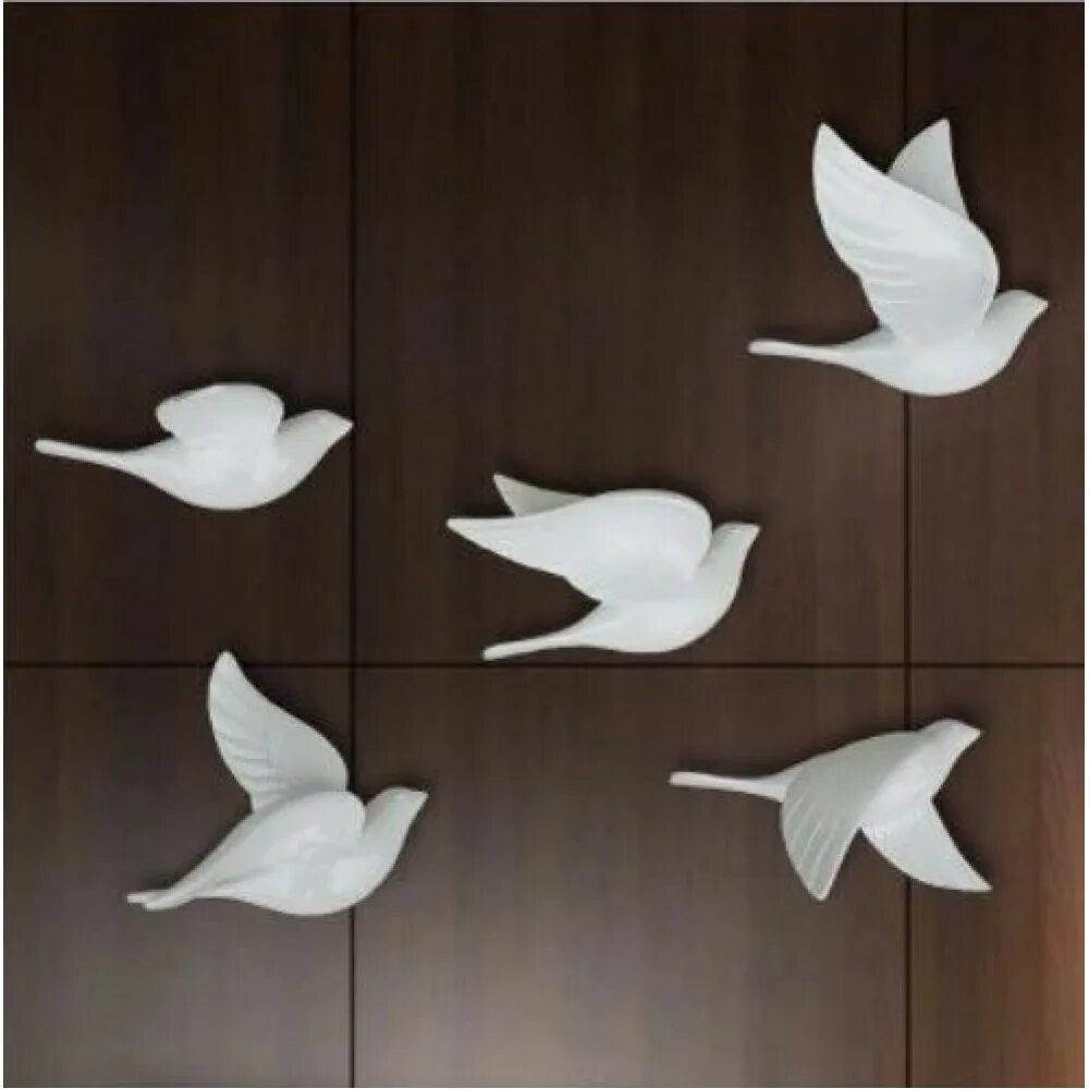 Купить птиц на стену декор Купить Настенный декор Sparrows набор 5 шт. от I AM ART в проверенном магазине Л
