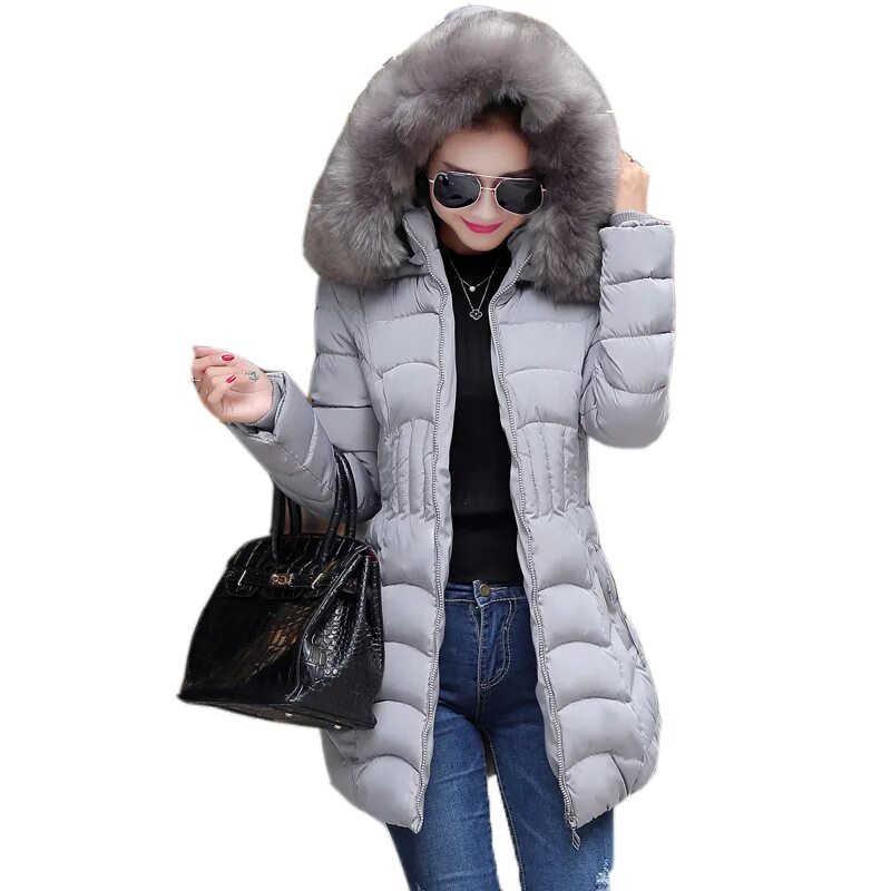 Купить пуховик женский зимний в москве модный manteau femme winter jacket women coat parka womens jackets and coats abrigos y 