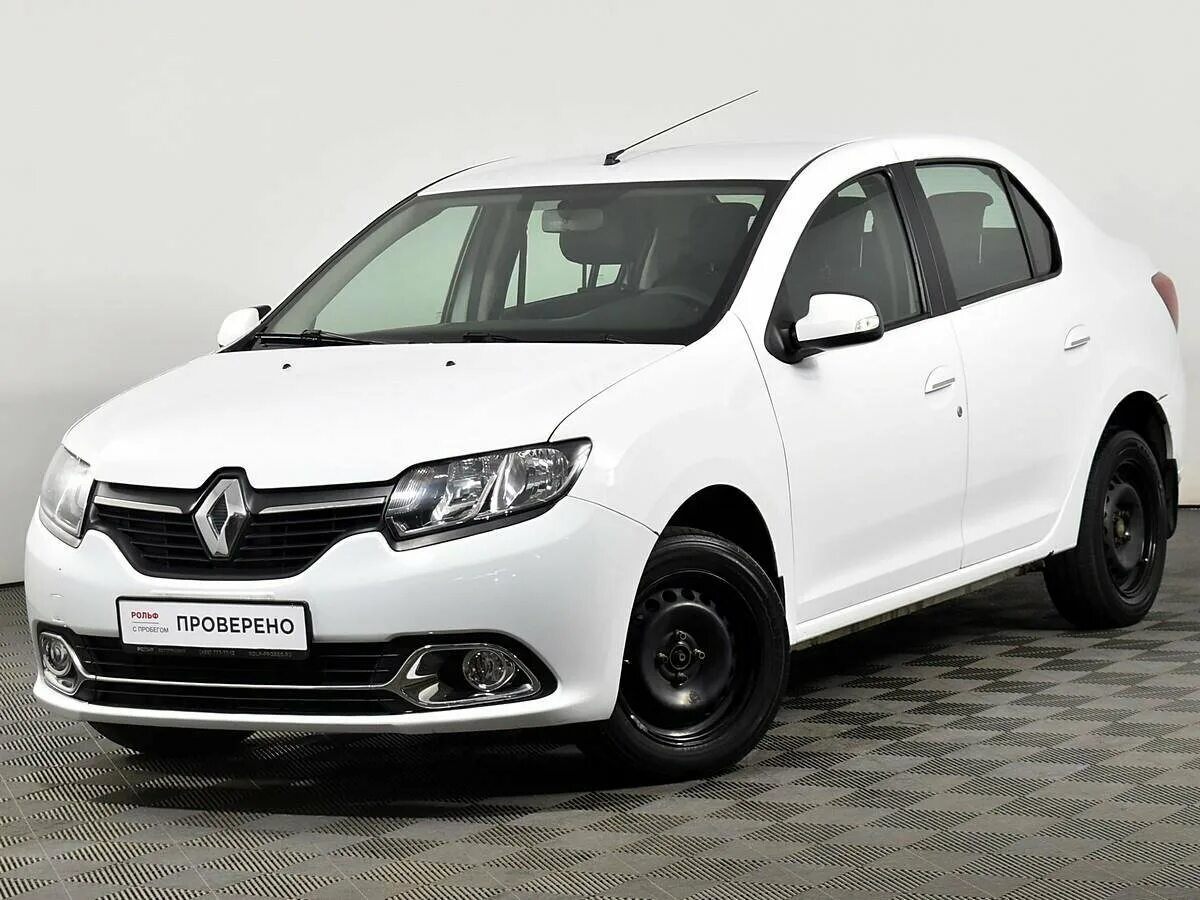 Купить рено логан фото Купить б/у Renault Logan II 1.6 MT (113 л.с.) бензин механика в Москве: белый Ре