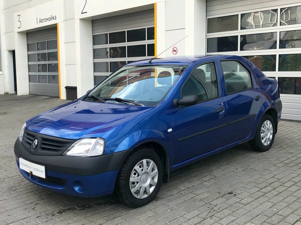 Купить рено логан фото Купить б/у Renault Logan I 1.4 MT (75 л.с.) бензин механика в Москве: синий Рено
