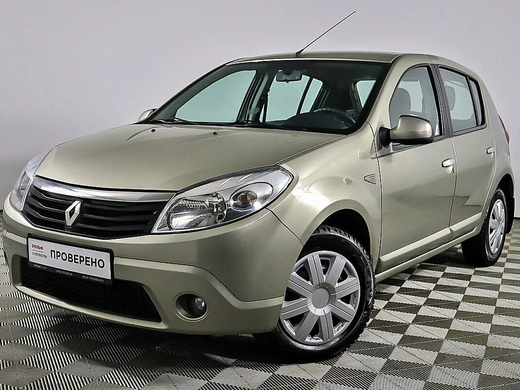 Купить рено сандеро фото Купить б/у Renault Sandero I 1.6 MT (103 л.с.) бензин механика в Москве: бежевый