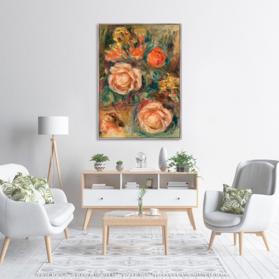 Купить репродукции картин для интерьера недорого Постер Bouquet de roses 75X105 CM ArtNoMore RR-777001132 купить в интернет-магаз