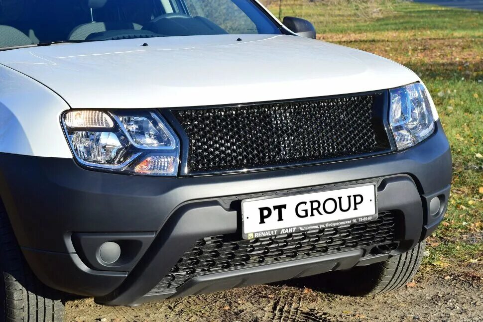 Купить решетку радиатора дастер тюнинг Решетка радиатора (ABS) ПТ Групп RENAULT Duster (Рено Дастер) 2012- 07010503, RD