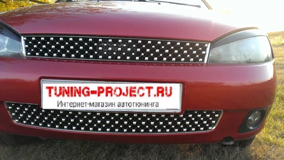 Купить решетку радиатора калина 1 тюнинг Решетка радиатора Maretti Acqua Laguna ВАЗ 1118-1119 Калина (СЕТ) - Lada КАЛИНА 